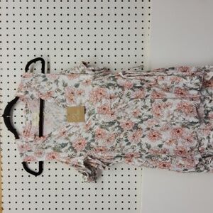 L love floral top NWT size small